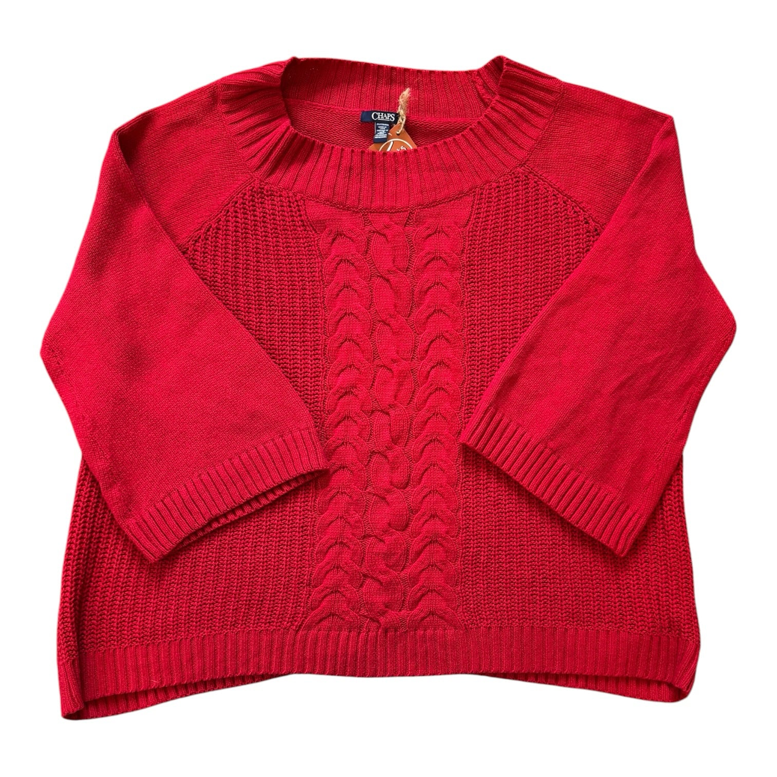 Woman's XXL Chaps Red Knitted Jumper