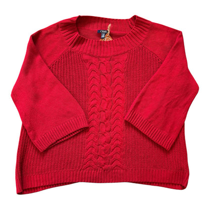 Woman's XXL Chaps Red Knitted Jumper