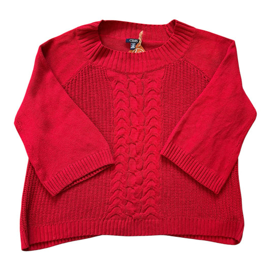Woman's XXL Chaps Red Knitted Jumper