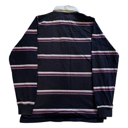 Medium SMF Sport Pink, Navy and White Rugby Shirt