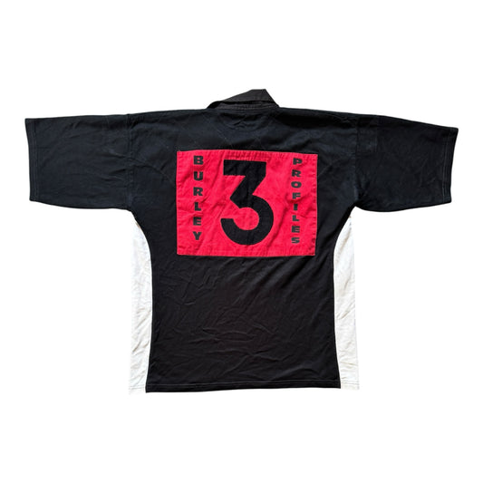 XXL Black Gravesend Short Sleeved Rugby Shirt