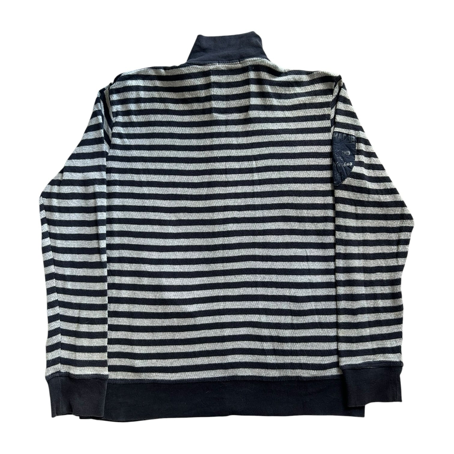 Large Nautica Navy and Grey Full Zip Sweatshirt