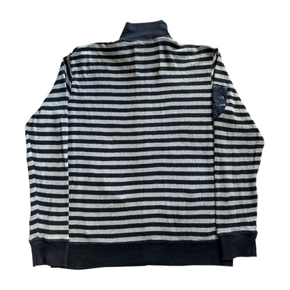 Large Nautica Navy and Grey Full Zip Sweatshirt