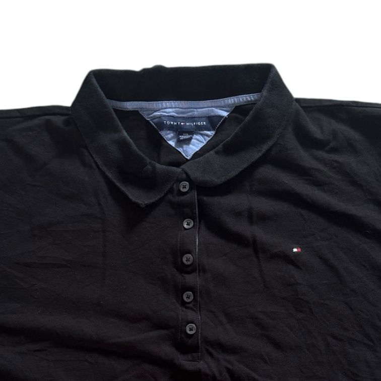 Woman's XXL Tommy Hilfiger Black Polo Shirt