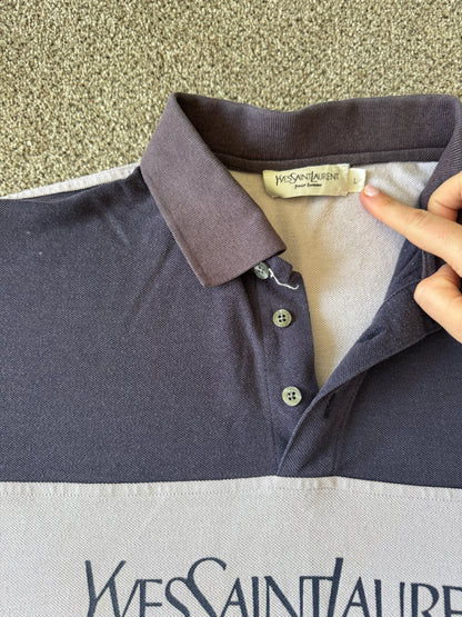 Large Yves Saint Laurent Light Pink Polo Shirt