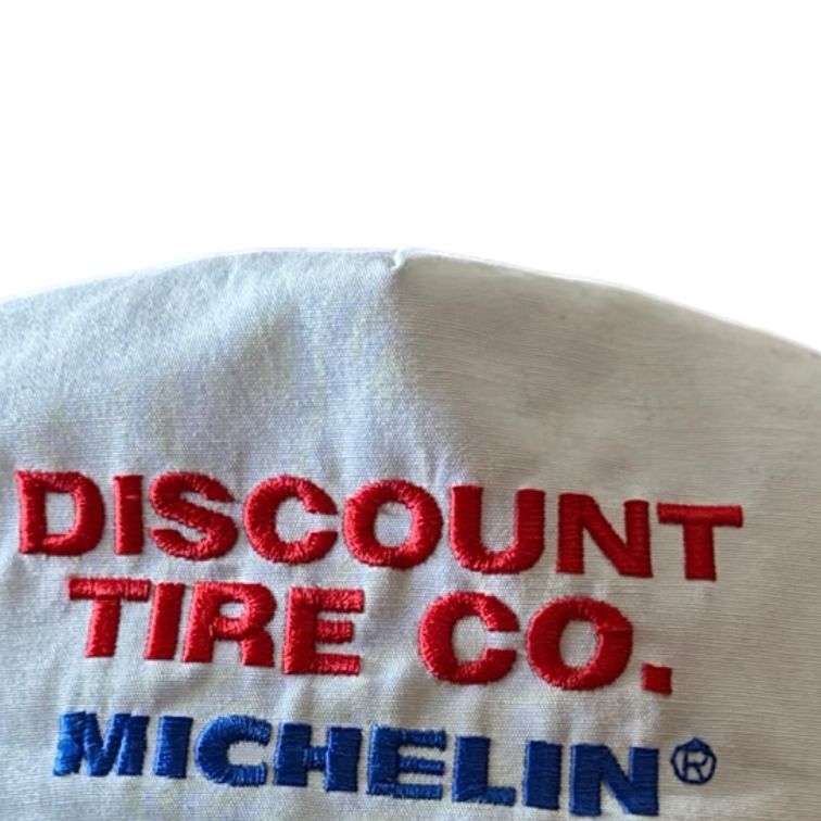 Michelin Discount Tire Co White Trucker Cap