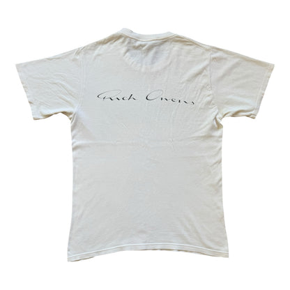 Small Stussy Rick Owens World Tour Collection White T-Shirt