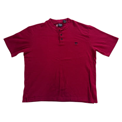 Large Chaps Red Henley T-Shirt