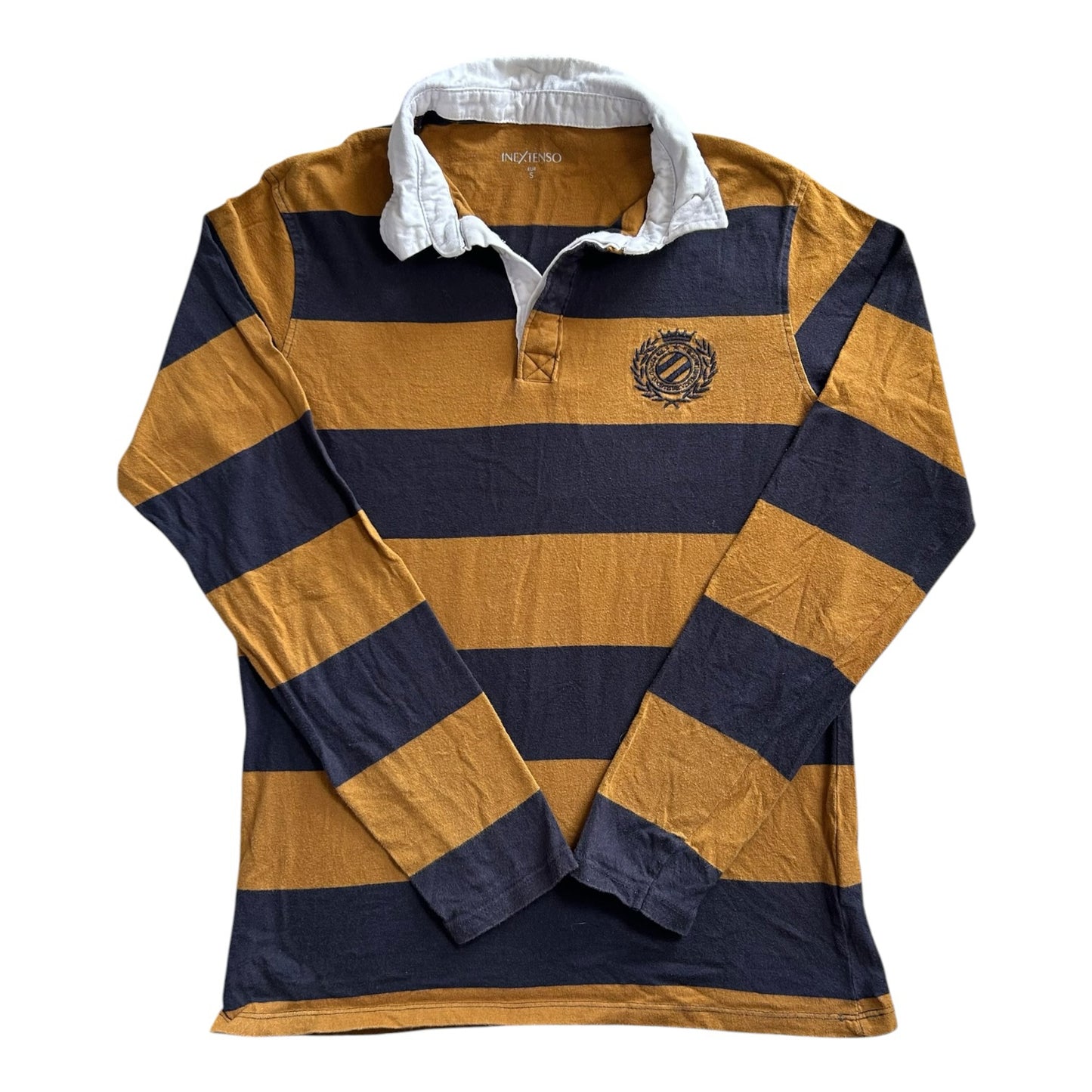 Small Inextenso Yellow and Navy Rugby Shirt