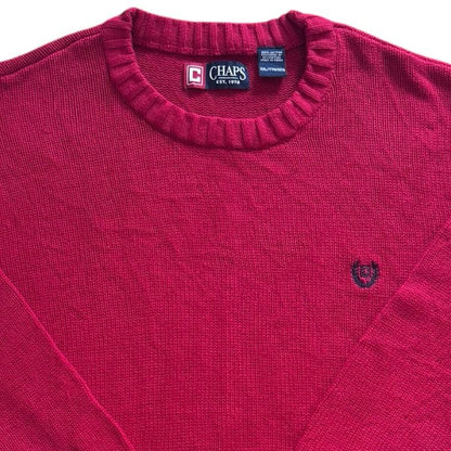 XXL Chaps Red Heavy Knit Jumper