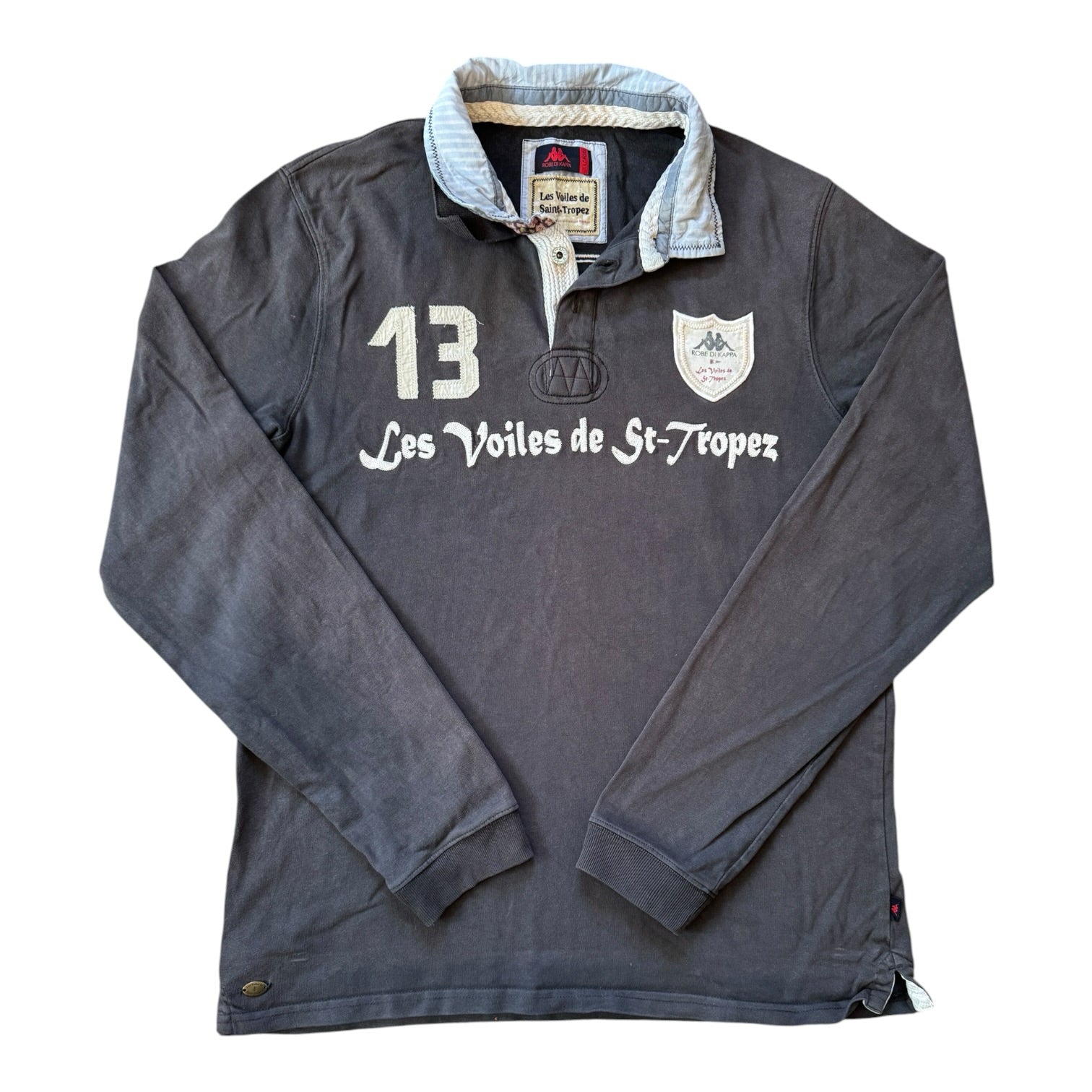 Extra large Kappa Dark Grey St-Tropez Rugby Shirt