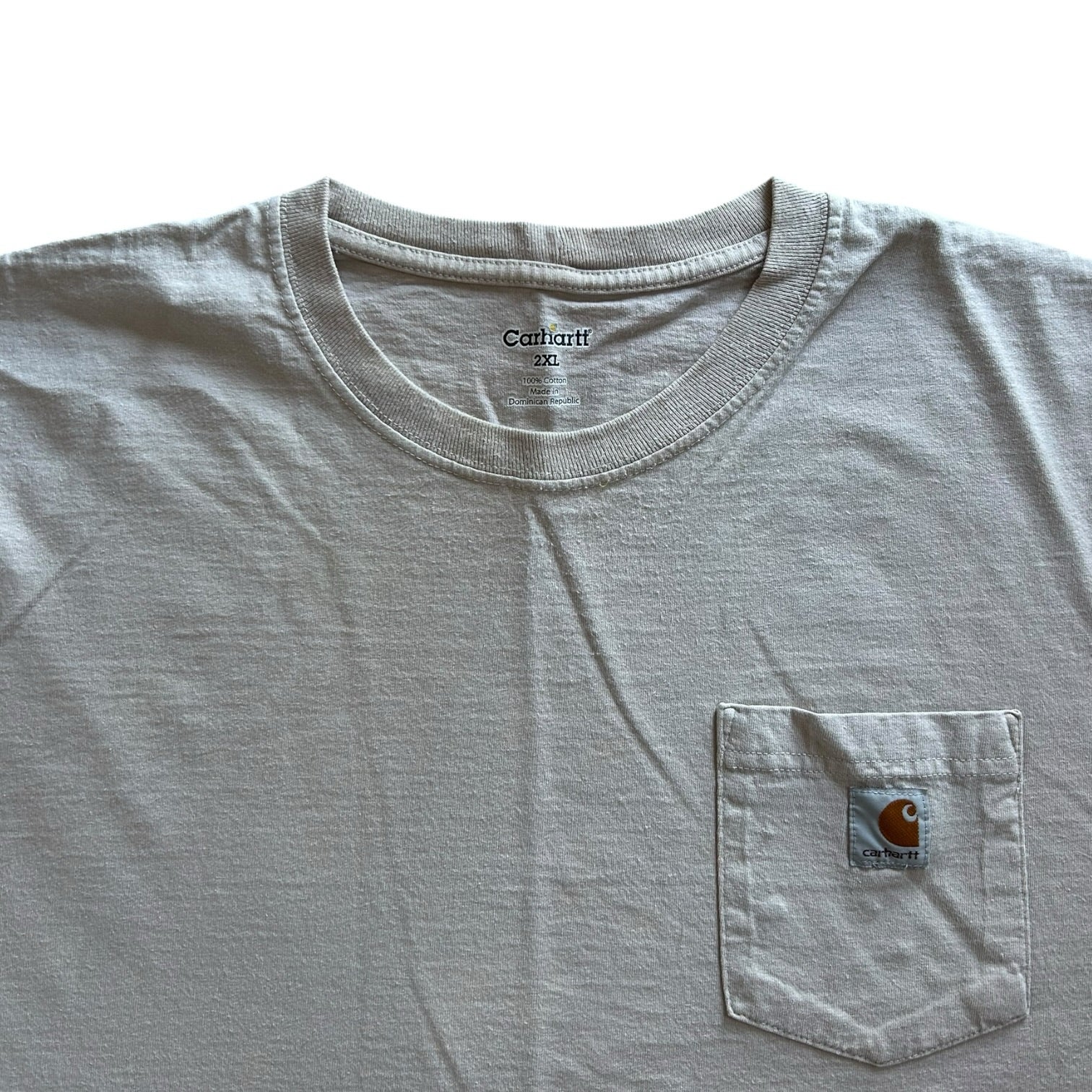 XXL Carhartt Grey Long Sleeved Pocket T-Shirt