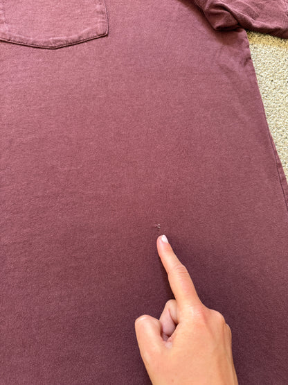 3XL Carhartt Burgundy Red Pocket T-Shirt