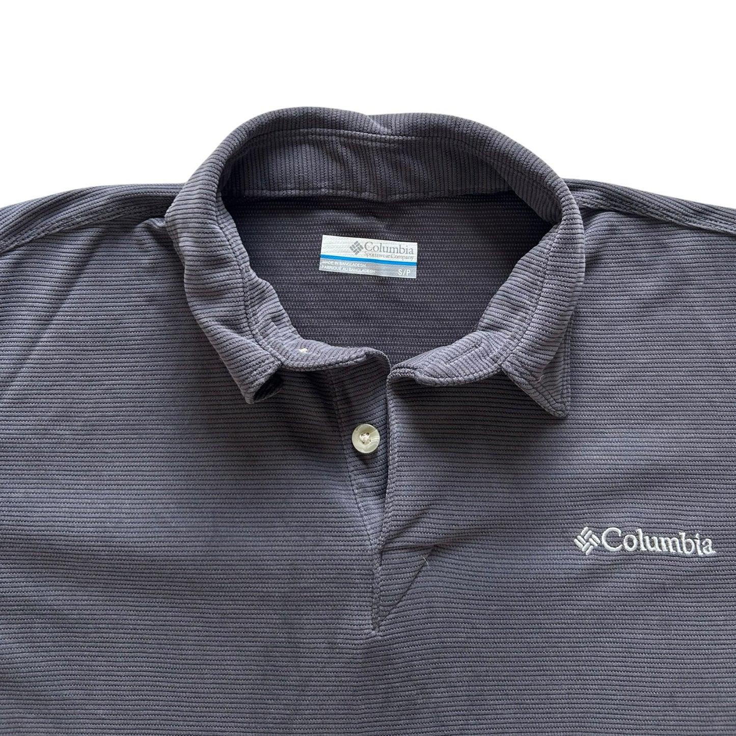 Small Columbia Dark Grey Polo Shirt