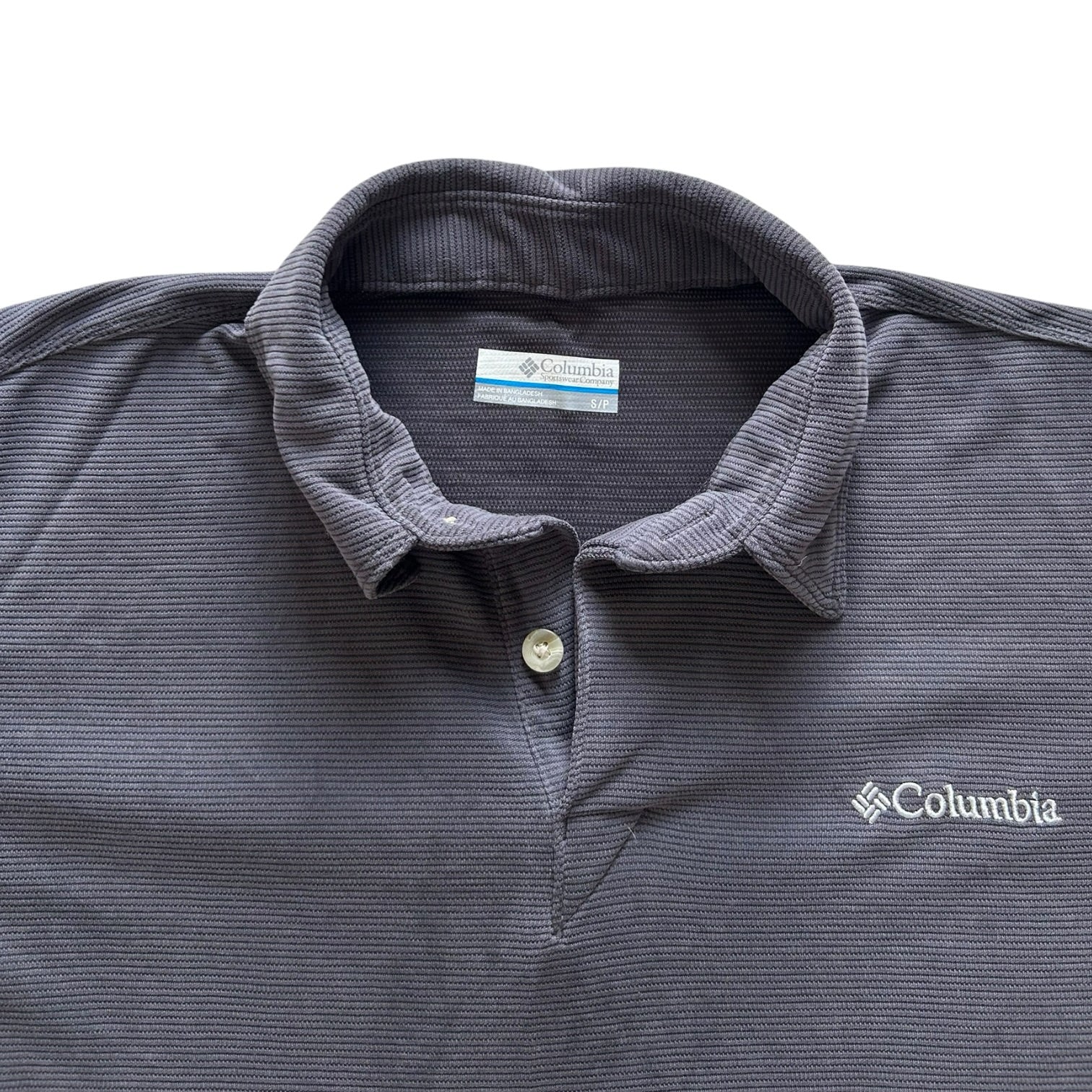 Small Columbia Dark Grey Polo Shirt