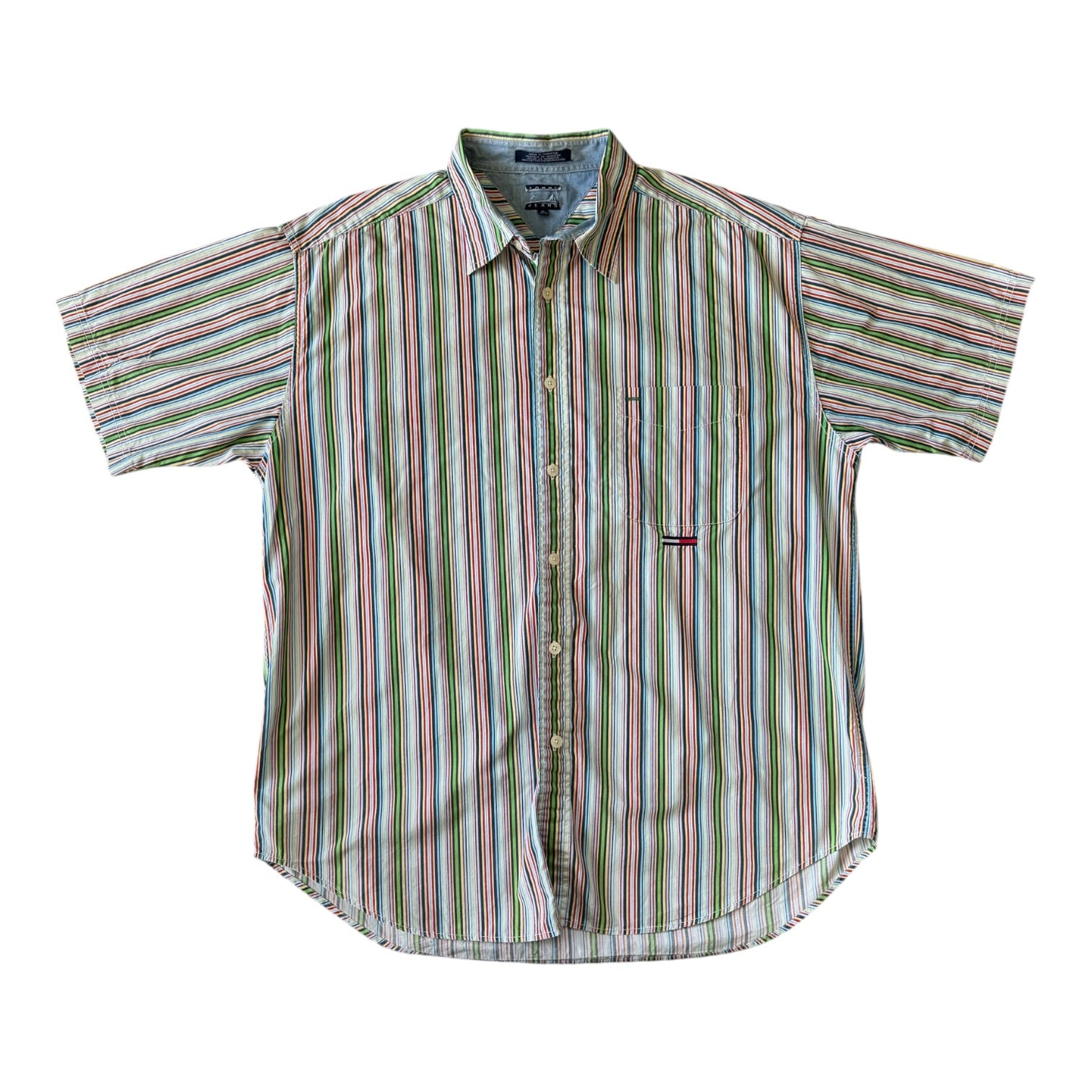 Extra large Tommy Hilfiger Multicoloured Short Sleeved Shirt