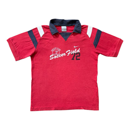 Aged 10-12 Nike Red Soccer Field Polo Shirt