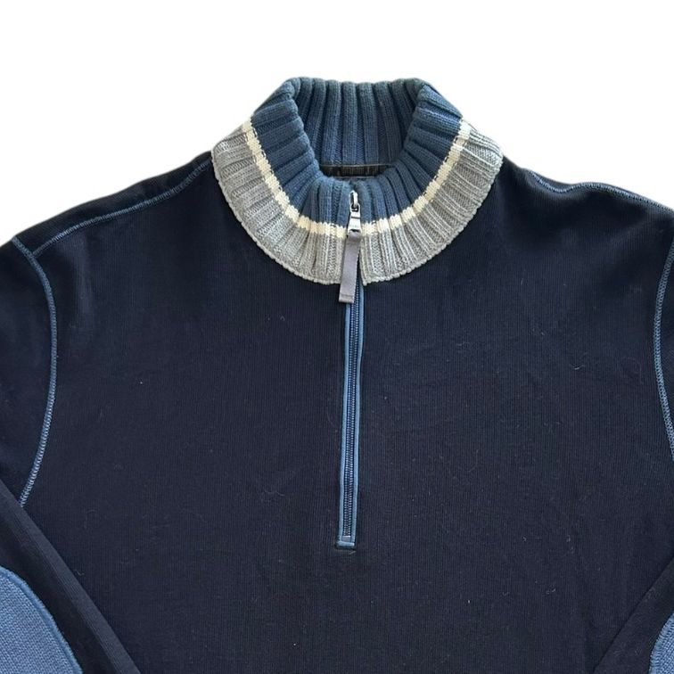 XXL Boss Navy 1/4 Zip Jumper
