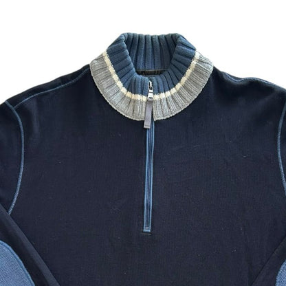 XXL Boss Navy 1/4 Zip Jumper
