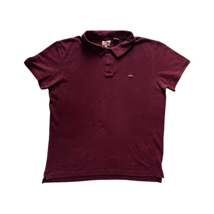 Large Levi's Burgundy Red Polo Shirt