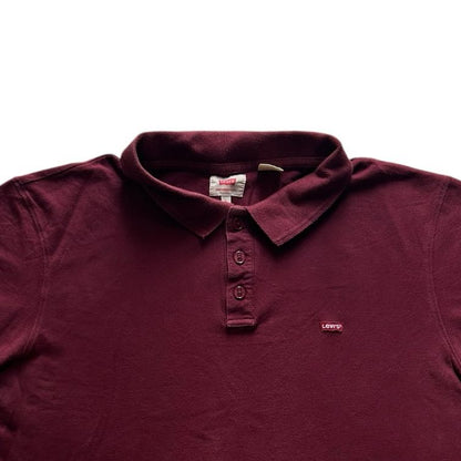 Large Levi's Burgundy Red Polo Shirt