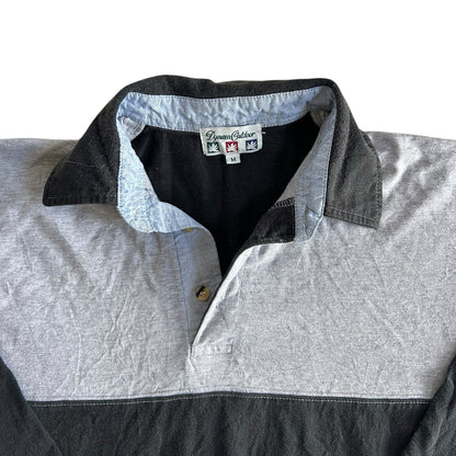 Medium Dynam Outdoors Grey and Black Rugby Shirt
