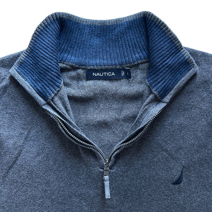 Large Nautica Blue 1/4 Zip Jumper