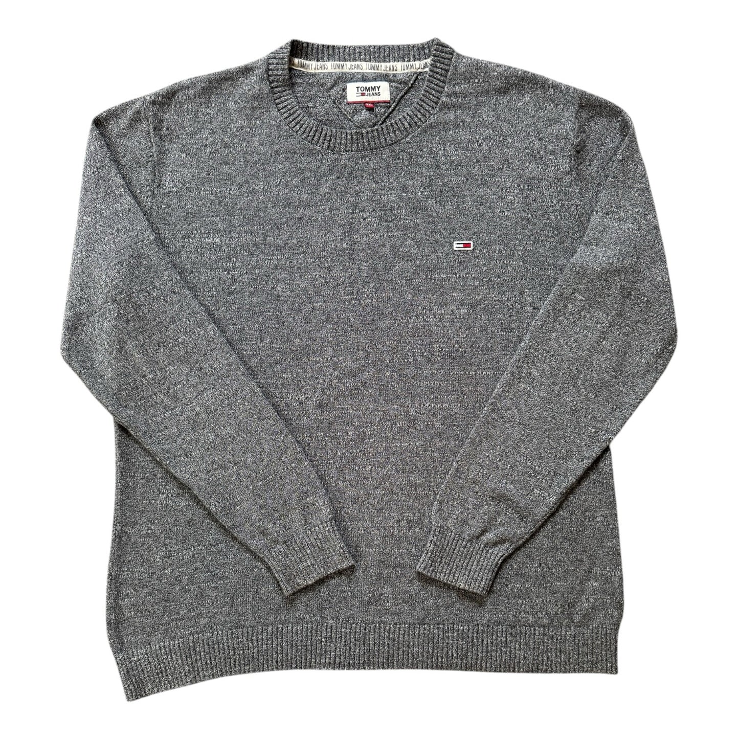 Extra large Tommy Hilfiger Speckled Grey Knitted Jumper