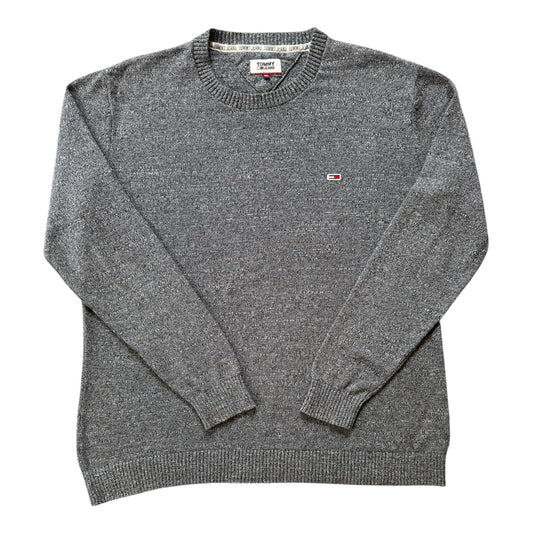 Extra large Tommy Hilfiger Speckled Grey Knitted Jumper