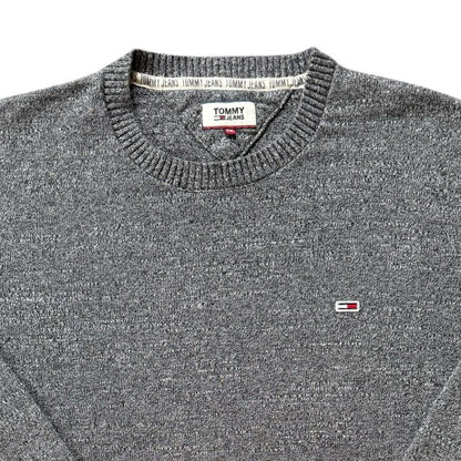 Extra large Tommy Hilfiger Speckled Grey Knitted Jumper