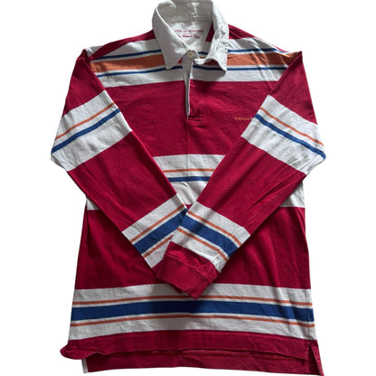 Small Lion Of Porches Red, Orange and White Rugby Shirt