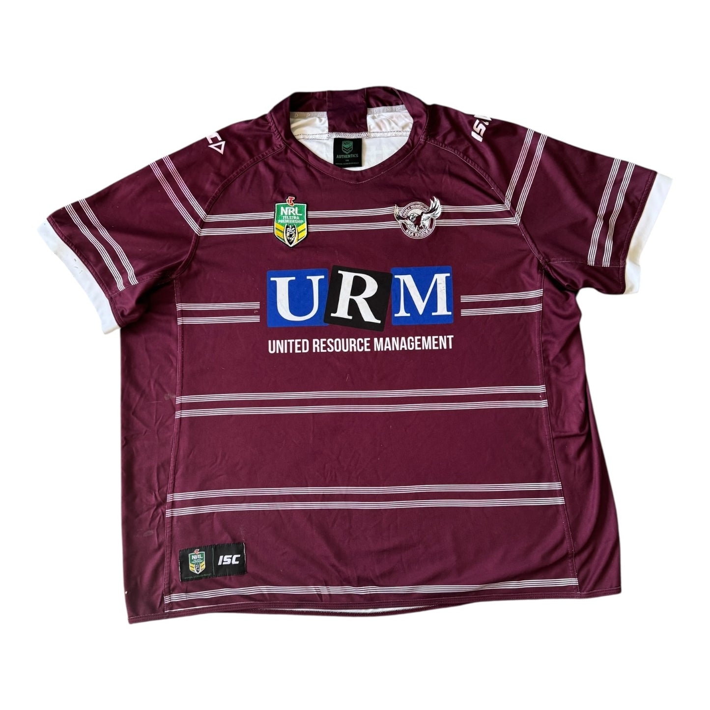 7XL Burgundy NRL Manly Sea Eagles Rugby Shirt