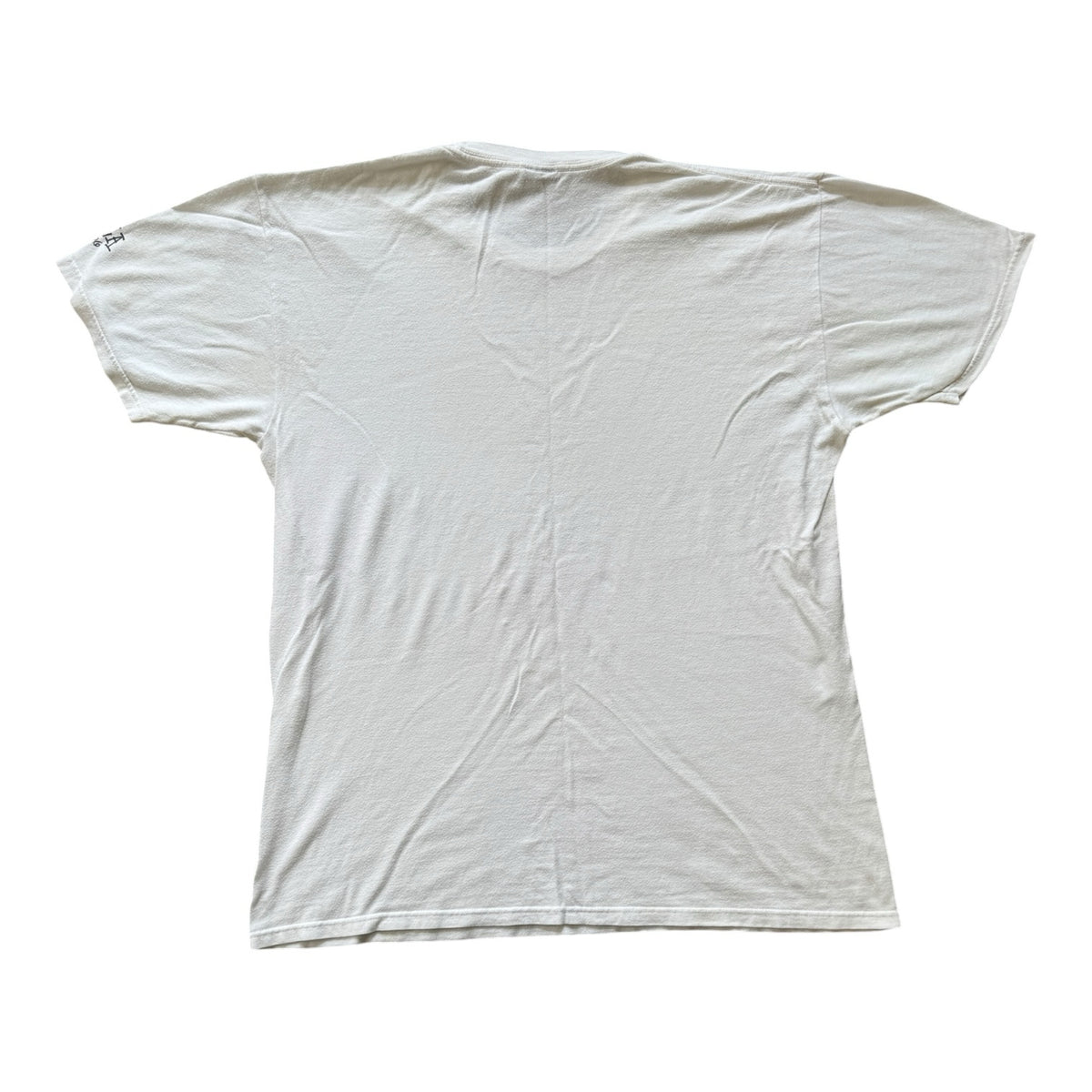 2000's Rare Large Stussy x J Dilla World Tour Donuts White T-Shirt - marked