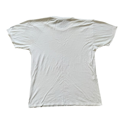 2000's Rare Large Stussy x J Dilla World Tour Donuts White T-Shirt - marked