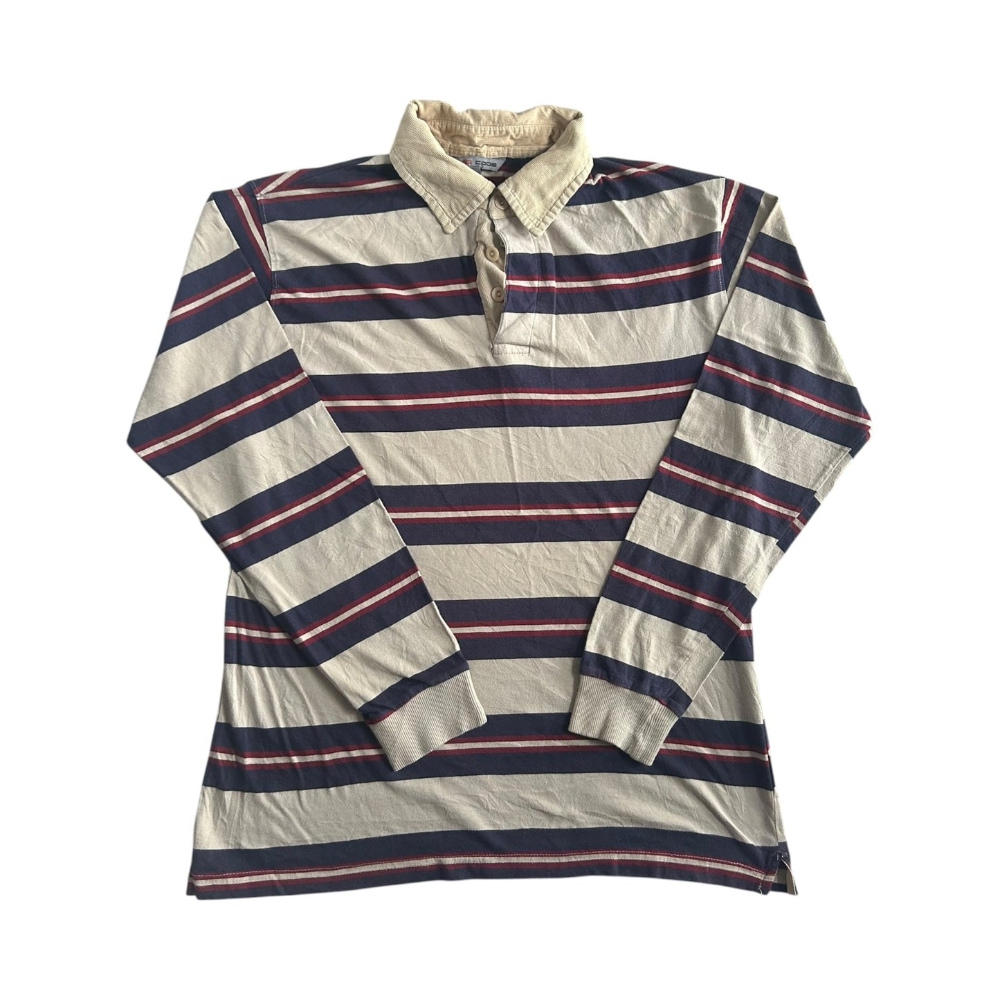 Medium Red Code Navy, Red and Cream Rugby Shirt