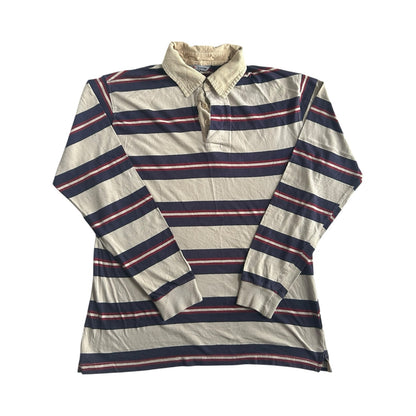 Medium Red Code Navy, Red and Cream Rugby Shirt