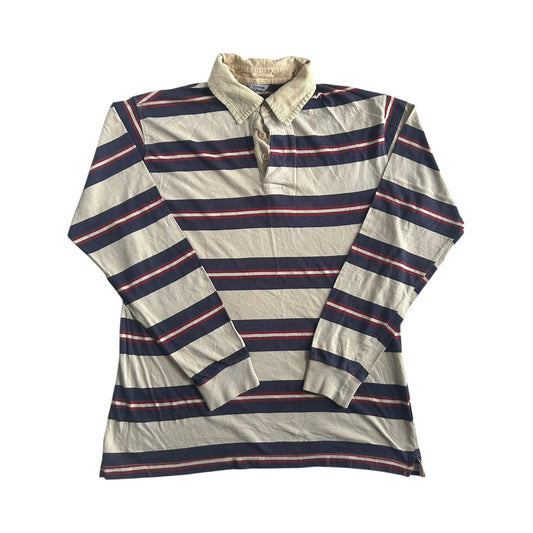 Medium Red Code Navy, Red and Cream Rugby Shirt