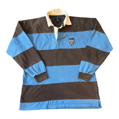 Large Dublin Blue and Brown Rugby Shirt
