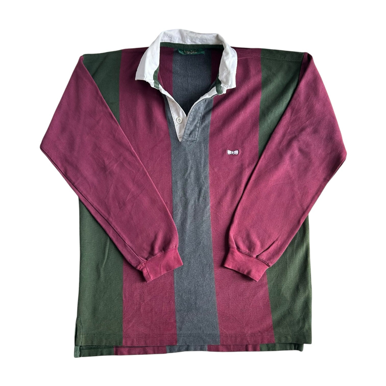 Large Eden Park Red, Green and Grey Rugby Shirt