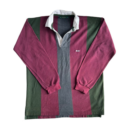 Large Eden Park Red, Green and Grey Rugby Shirt