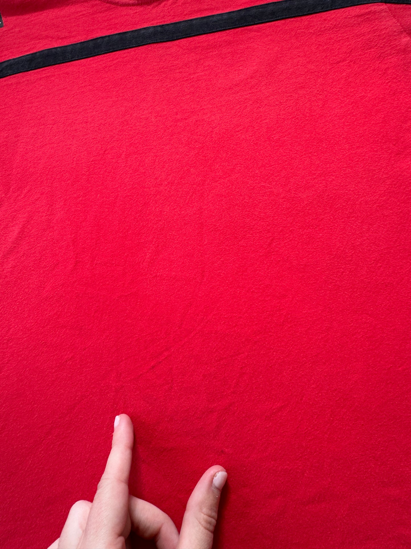 Small Quiksilver Red Long Sleeved T-Shirt