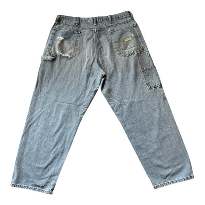 38/30 Wrangler Carpenter Denim Blue Jeans