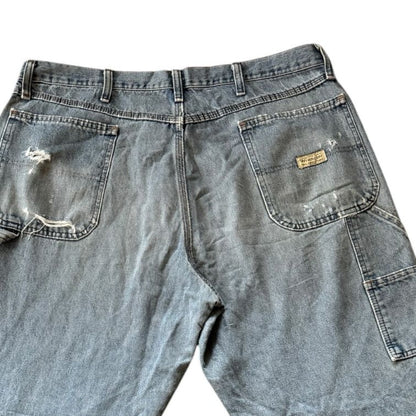 38/30 Wrangler Carpenter Denim Blue Jeans