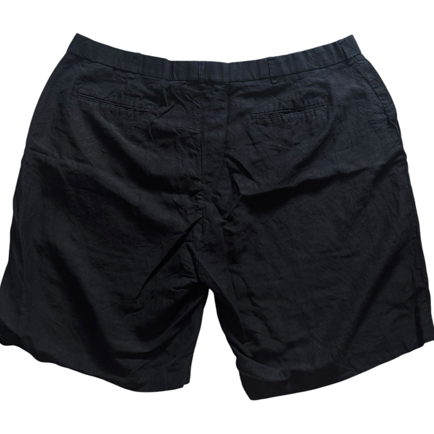 42" Ralph Lauren Black Linen and Silk Shorts