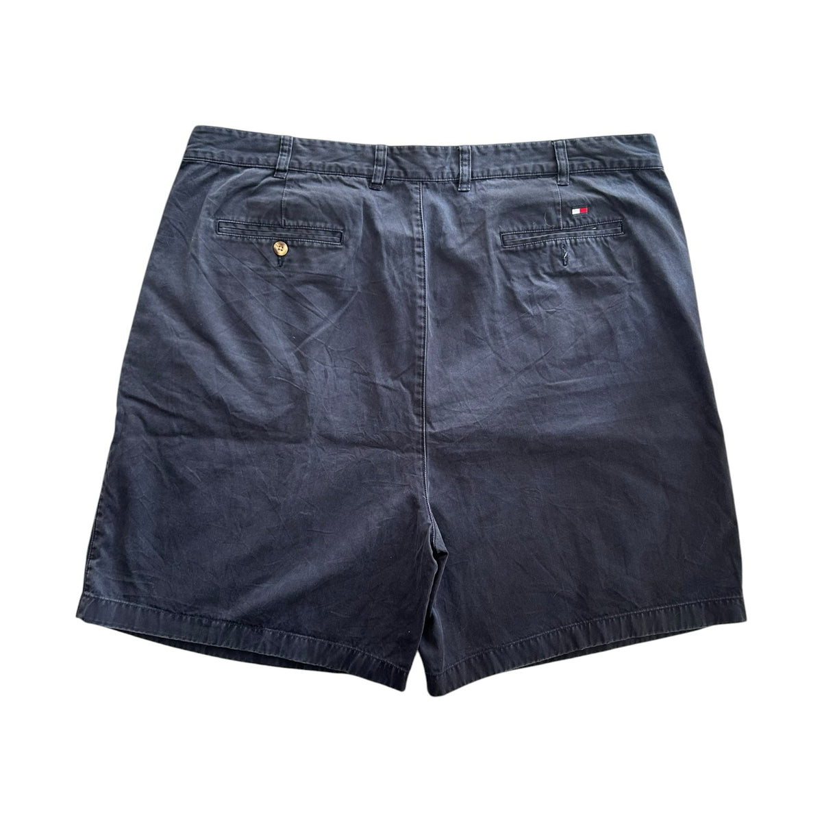 42" Tommy Hilfiger Navy Pleated Chino Shorts