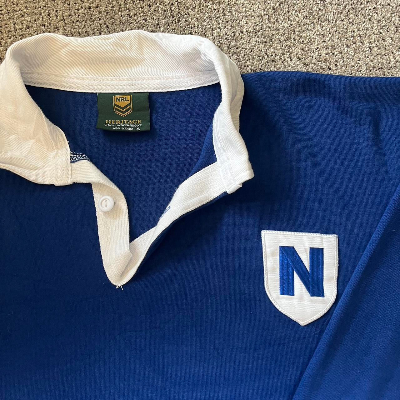 Extra large Heritage Blue Newton Jets NRL Rugby Shirt