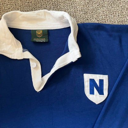 Extra large Heritage Blue Newton Jets NRL Rugby Shirt