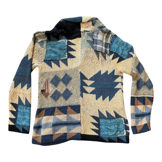 Extra large Ralph Lauren Patchwork Cardigan