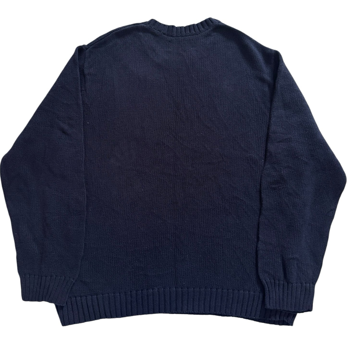 Extra large Chaps Navy Heavy Knitted Jumper