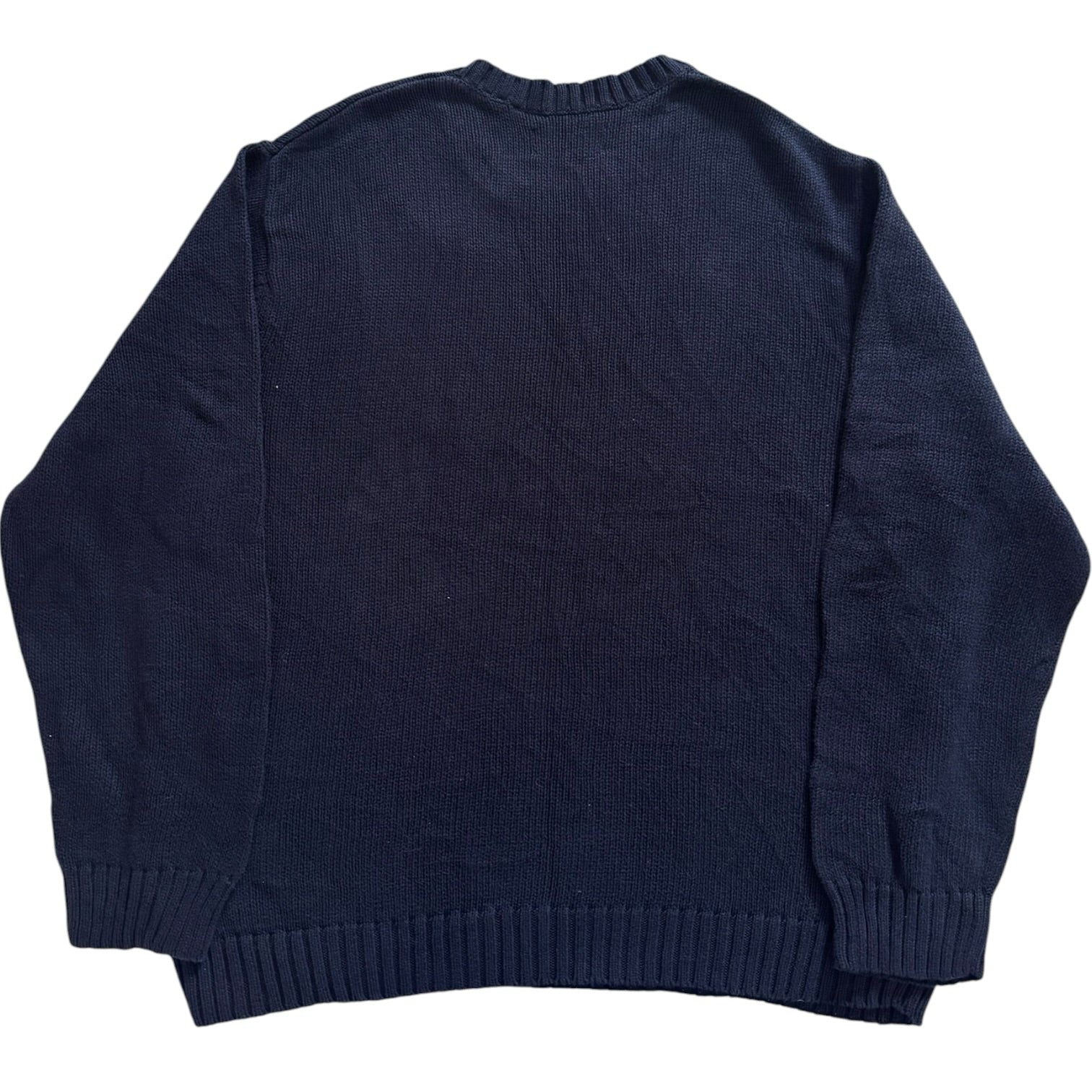 Extra large Chaps Navy Heavy Knitted Jumper
